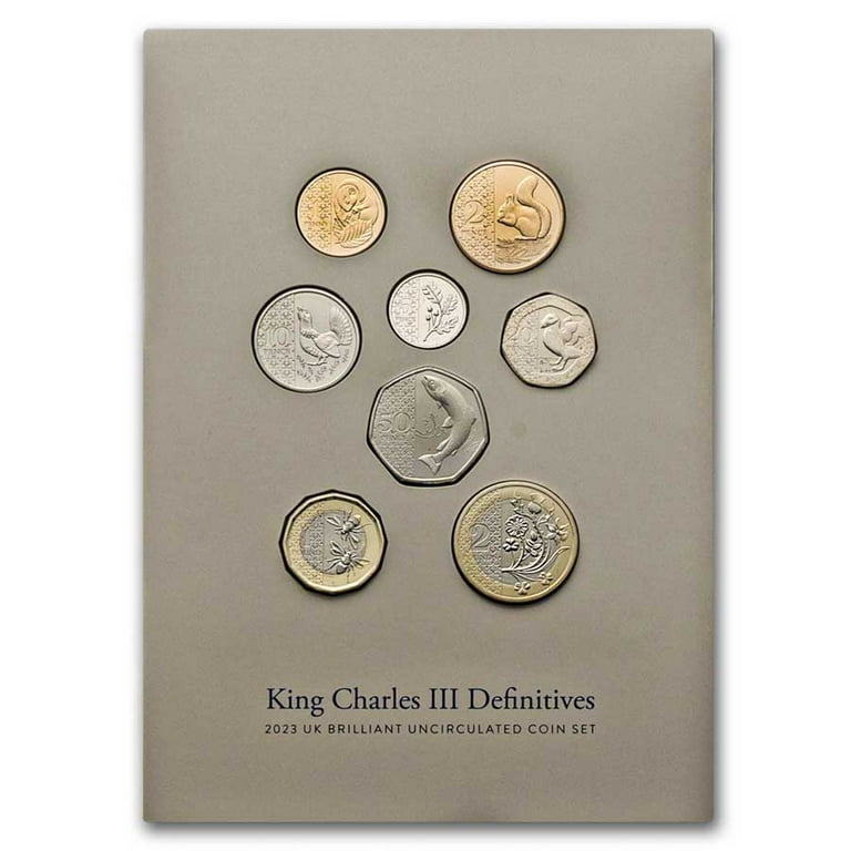 2023 GB King Charles III Definitives Brill Unc. Coin Set 2023 GB King Charles III Definitives Brill Unc. Coin Set