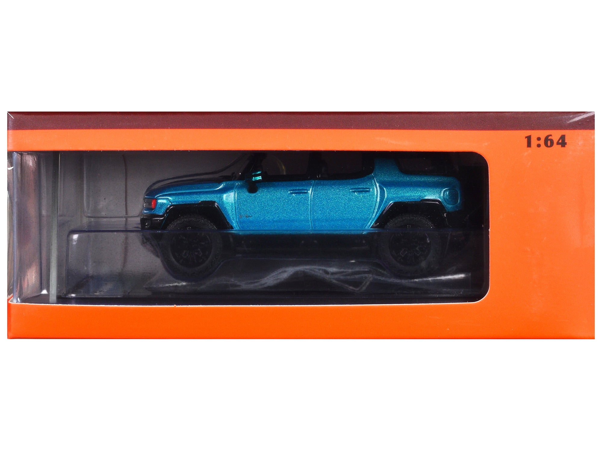 2023 GMC Hummer EV SUV Blue Metallic with Black Top 1/64 Diecast
