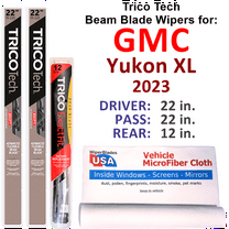 2023 GMC Yukon XL Beam Blade Wipers (Set of 3) w/Rear Wiper