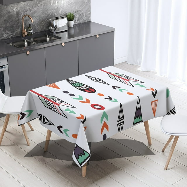 2023 Geometric Vintage Tablecloth Home Decor Aesthetic Wedding