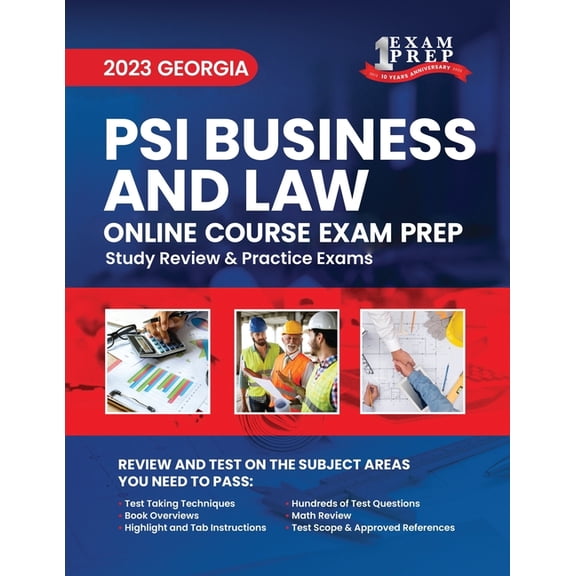 2023 Georgia PSI Business and Law Exam Prep: 2023 Study Review & Practice Exams, (Paperback)