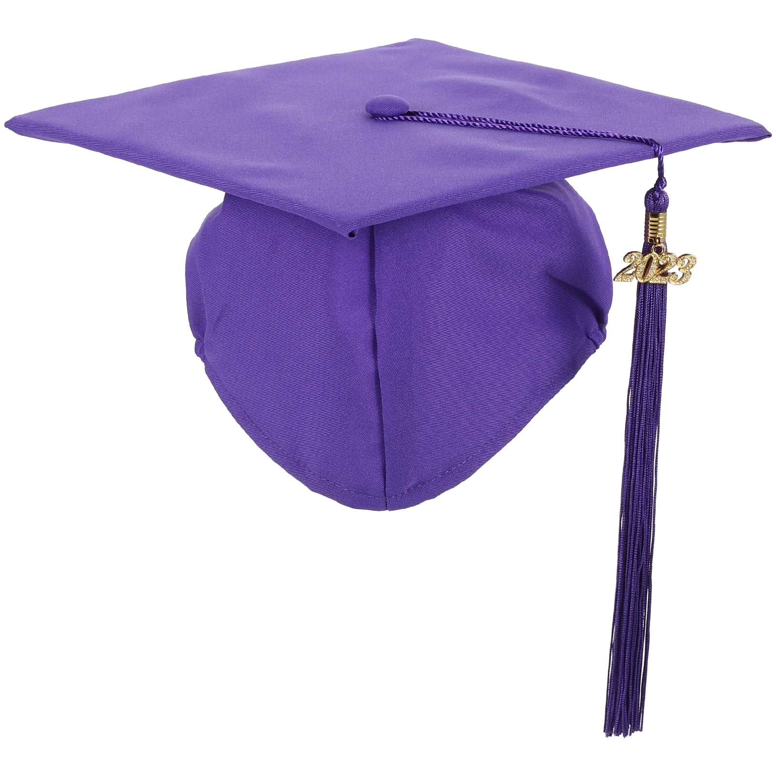 2023 Graduation Cap Class of Headpiece Caps Tiara Party Supplies Headgear Purple Polyester Child