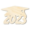 thumbnail image 1 of 2023 Graduation Cap Shape Unfinished Wood Sign Craft 30" / 1/2", 1 of 4