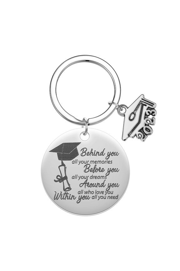 2023/Graduation Ceremony Keychain Graduation Certificate Key Chain Souvenir Bachelor Hat Class Badge Student Keyring Gift