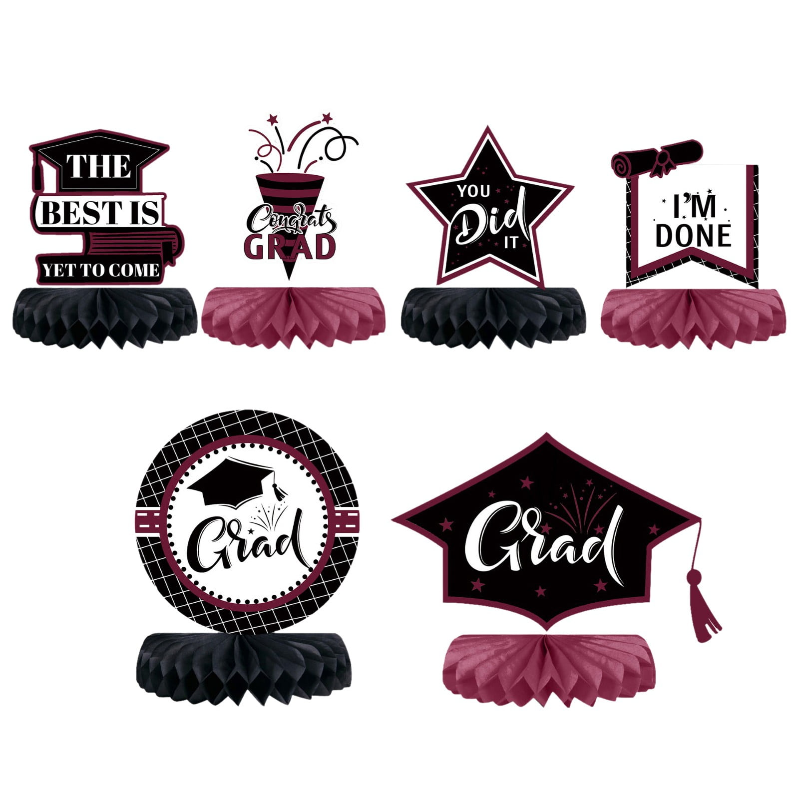 2023 Graduation Season Hat Honeycomb Decoration Desktop Decoration ...