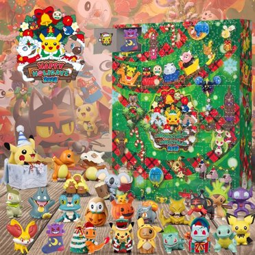 Pokemon 2024 Holiday Exclusive DELUXE Advent Calendar 16 Figures 8 Accessories Jazwares