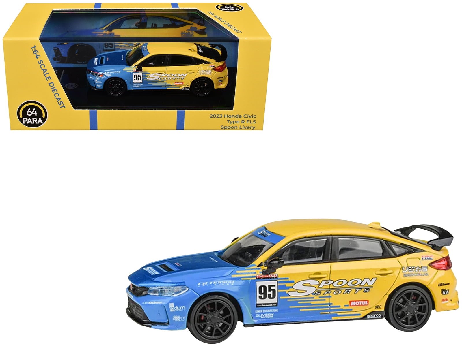 1/64 Spoon シビックFL5 Spoon USA Hot Wheels Spoon Civic Type R FL5 Race Model Car