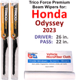 thumbnail image 1 of 2023 Honda Odyssey Performance Beam Wipers (Set of 2), 1 of 3
