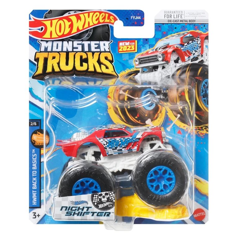 Carrinho Hot Wheels Monster Truck Night Shifter Vermelho
