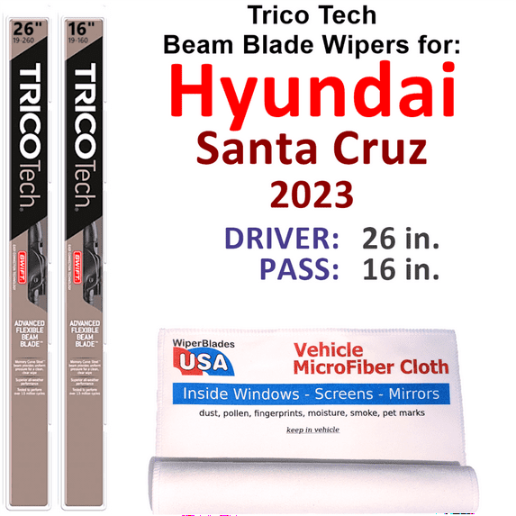 2023 Hyundai Santa Cruz Beam Blade Wipers (Set of 2)