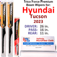 thumbnail image 1 of 2023 Hyundai Tucson Performance Beam Wipers (Set of 3) w/Rear Wiper, 1 of 3