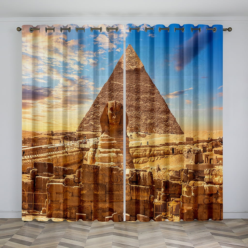 2023 Iconic Building Sunset Landscape Sunshade Curtains Luxury Living 2023 Iconic Building Sunset Landscape Sunshade Curtains Luxury Living
