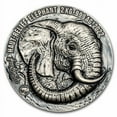 thumbnail image 1 of 2023 Ivory Coast 2 kilo Antique Silver Big Five Africa: Elephant, 1 of 4