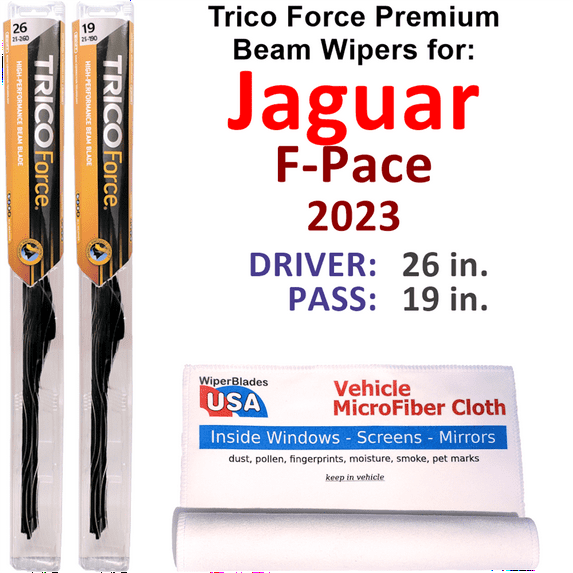 2023 Jaguar F-Pace Performance Beam Wipers (Set of 2)