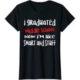 thumbnail image 1 of 2023 Junior High Graduation Funny Middle School Graduation T-Shirt, 1 of 3