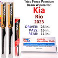 thumbnail image 1 of 2023 Kia Rio Performance Beam Wipers (Set of 3) w/Rear Wiper, 1 of 3