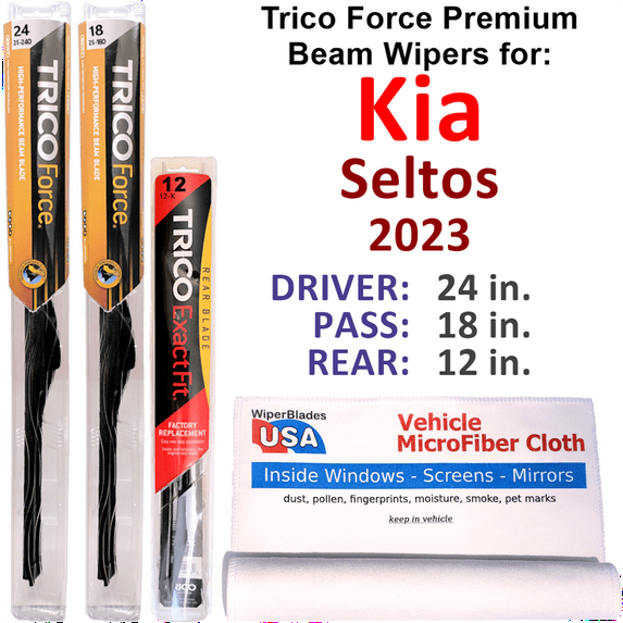 2023 Kia Seltos Performance Beam Wipers (Set of 3) w/Rear Wiper