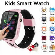 2023 Kids Smart Watch with 10 Puzzle Games, Kids Phone Watch SOS,Call,Alarm Clock,Pedometer,Camera, Boys Girls Wristwatch,3-12 Years Old Children Student Birthday Gifts, Pink