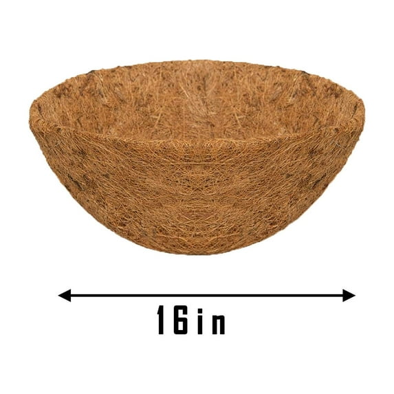 2023 Kuluzego Hanging Basket Coconuts Fiber Planter Inserts Replacement Liner for Flower Pot