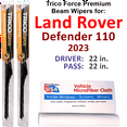 thumbnail image 1 of 2023 Land Rover Defender 110 Performance Beam Wipers (Set of 2), 1 of 3