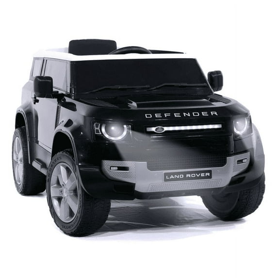 2023 Land Rover Defender Kids Car 12V Ride On Car with LED Lights, Leather Seat, Music By Phone, Rubber Tires