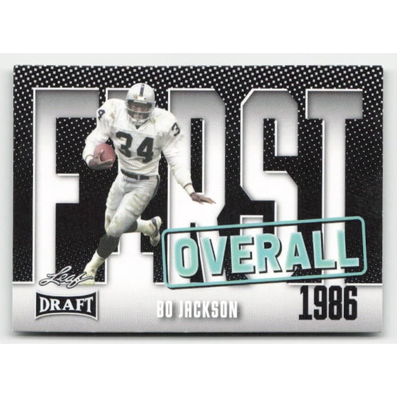 2023 Leaf Draft Bo Jackson Los Angeles Raiders #6 Football Card