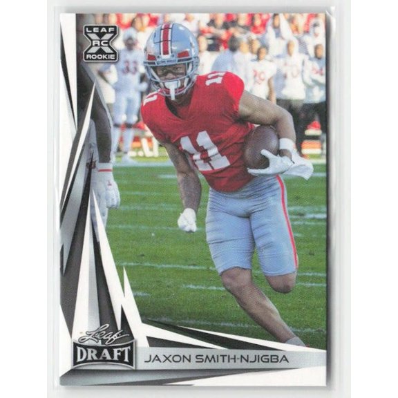 2023 Leaf Draft Jaxon Smith-Njigba Base V2 #B2-9 Ohio State Buckeyes NFL Football Card