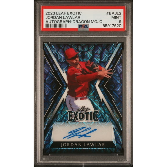 2023 Leaf Exotic Autographs Jordan Lawlar #BAJL2 Dragon Mojo PSA 9