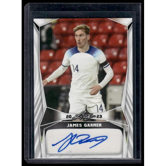 2023 Leaf James Garner BA-JG2 Base Auto Soccer Card