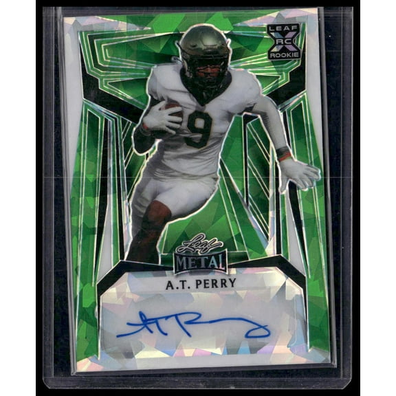 2023 Leaf Metal A.T. Perry #BA-ATP Crystal Green SN,AU