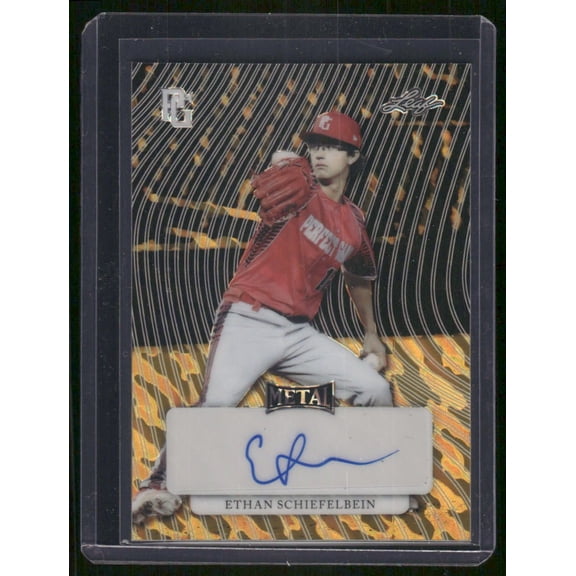 2023 Leaf Metal Perfect Game All-American Classic Ethan Schiefelbein 1/1 Auto #MA-ES1