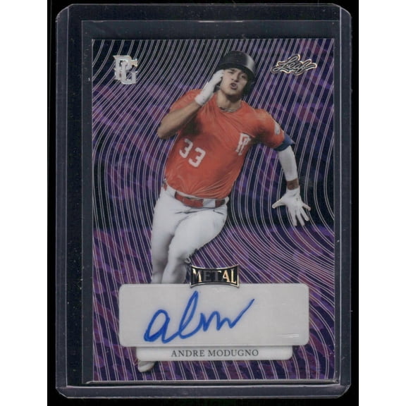 2023 Leaf Metal Perfect Game National Showcase Andre Modugno #MA-AM1 /1 Autograph