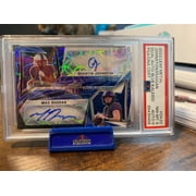 Graded 2023 Leaf Quentin Johnson Max Dugan DA20 Blue Rookie Auto PSA 8 Football Card