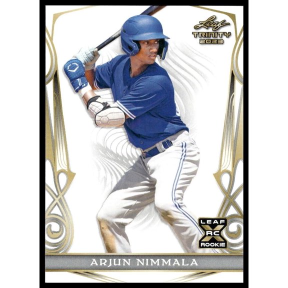 2023 Leaf Trinity Arjun Nimmala #64 RC Toronto Blue Jays Baseball Card