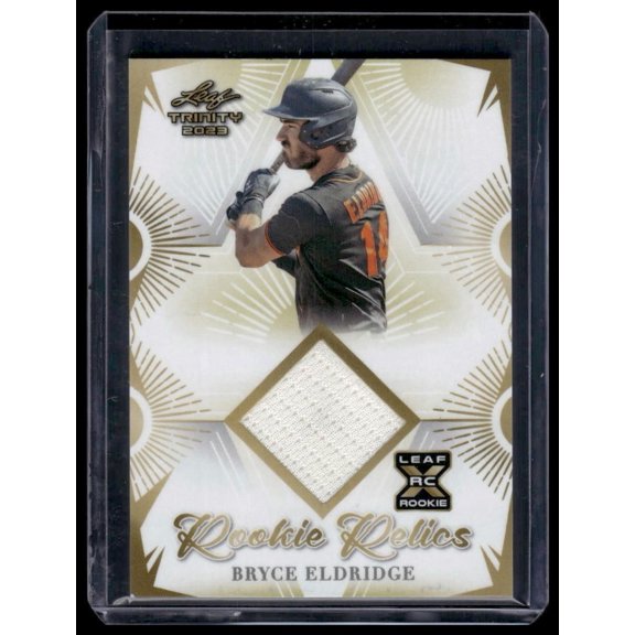 2023 Leaf Trinity Rookie Relics #RR-13 Bryce Eldridge San Francisco Giants Card