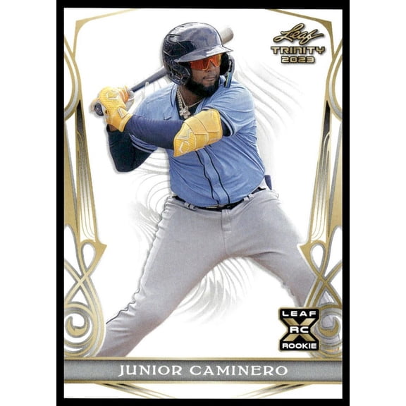2023 Leaf Trinity Junior Caminero RC #72 Tampa Bay Rays Baseball Card