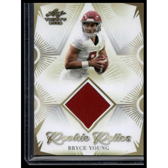 2023 Leaf Trinity (Mega Box) Bryce Young #RR-5 Rookie Relic Gold MEM