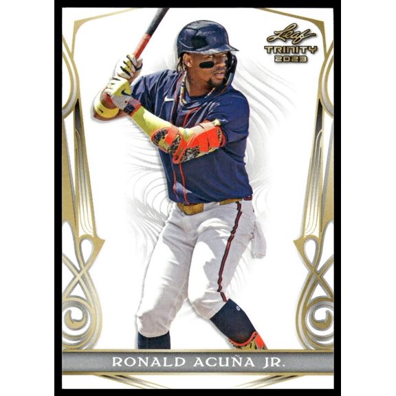 2023 Leaf Trinity Ronald Acua Jr. #50 Atlanta Braves Baseball Card