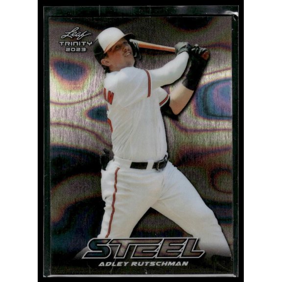 2023 Leaf Trinity Steel Adley Rutschman S-2 Near Mint Orioles Baseball Card