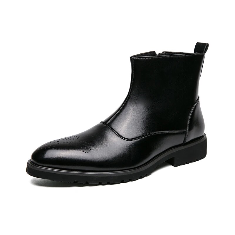 2023 Leather Men Chelsea Boots Brand Designer Italy Dress Boots Men ...