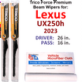 thumbnail image 1 of 2023 Lexus UX250h Performance Beam Wipers (Set of 2), 1 of 3
