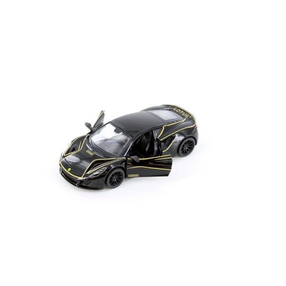 2023 Lotus Emira Heritage Edition, Black - Kinsmart 5456D - 1/34 Scale Diecast Model Toy Car