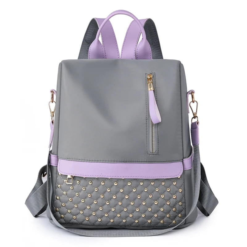 2023 Luxury Riveted Women Backpack High Quality Nylon Backpack Anti ...