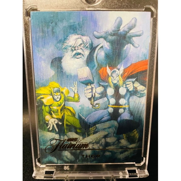 2023 Marvel Flair Flairium Trading Card FT-18 Odin Thor Loki Walter Simonson Jon Wayshak Fleer
