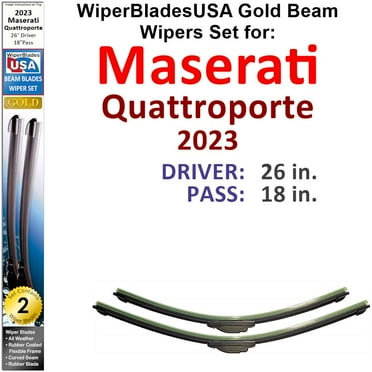 2023 Maserati Quattroporte Beam Wiper Blades Wipers WBUSA (Set of 2)
