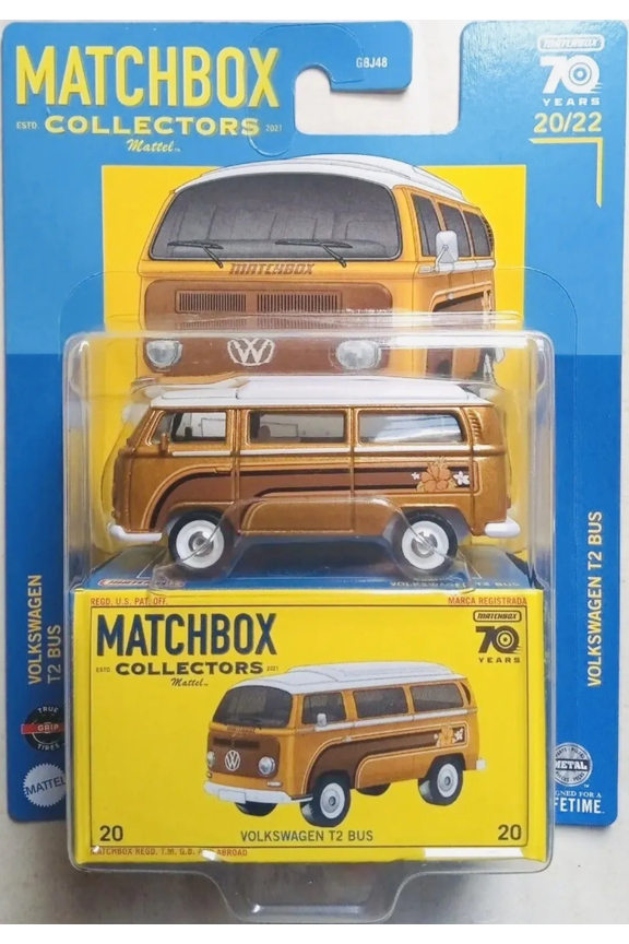 2023 Matchbox Collectors Volkswagen T2 Bus Brown 20/22 70 years
