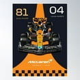 thumbnail image 1 of 2023 Mclaren Mcl60 Formula One Poster And Prints Poster Wall Art, Modern Wall Decor, 12x18 UNFRAMED, 1 of 3