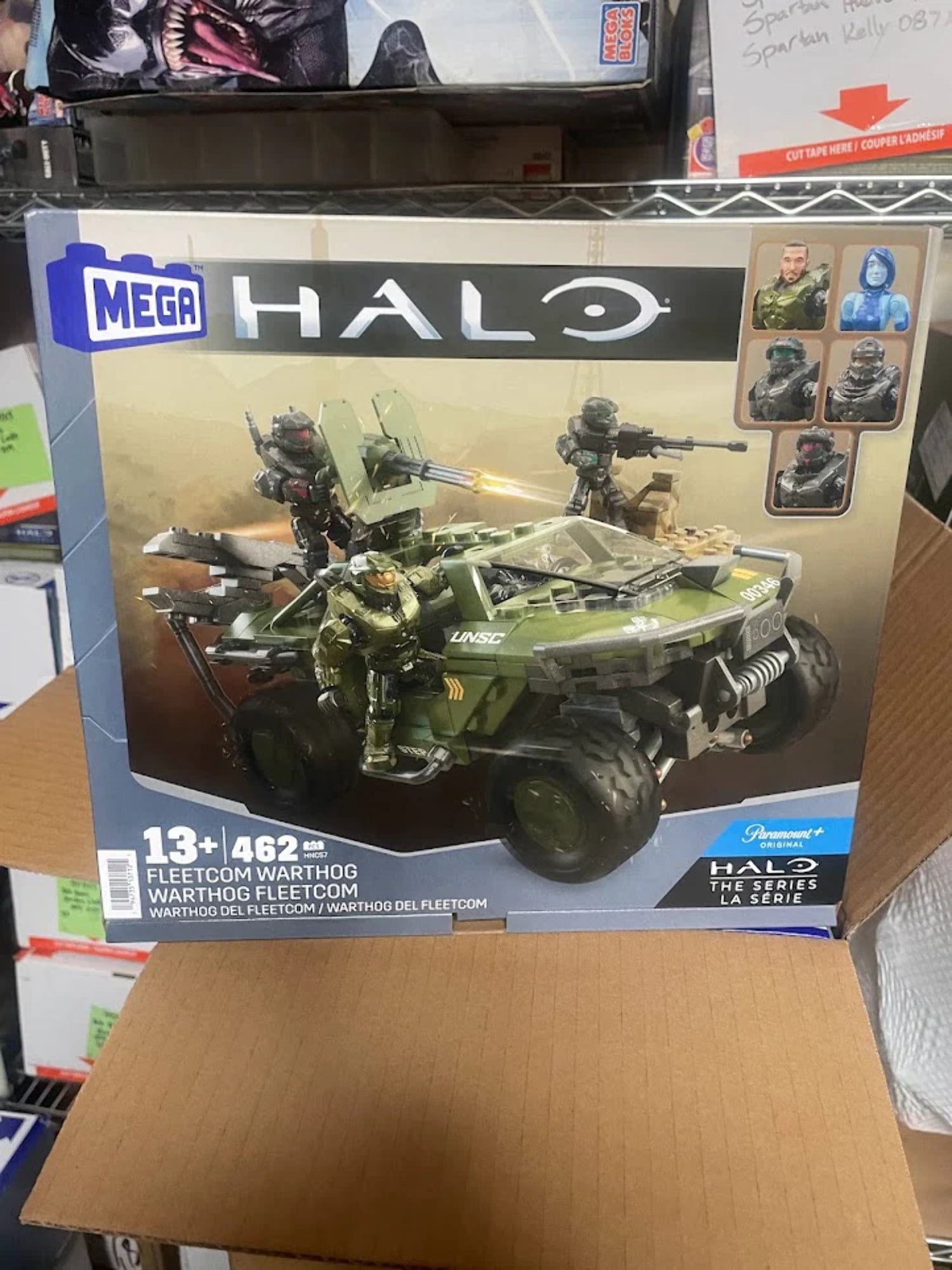 Mega Halo Building Toys Set, FLEETCOM Warthog ATV Vehicle with 469 ...