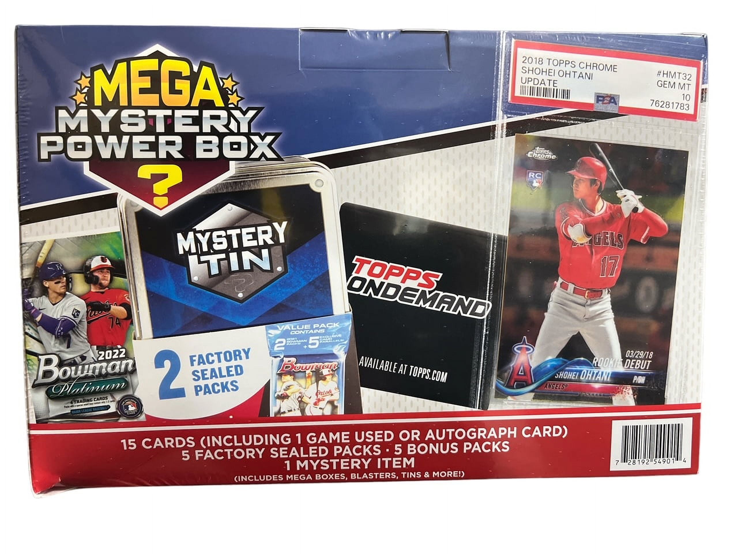 2023 Mega Mystery Power Box Baseball Possible Shohei Ohtani or Elly