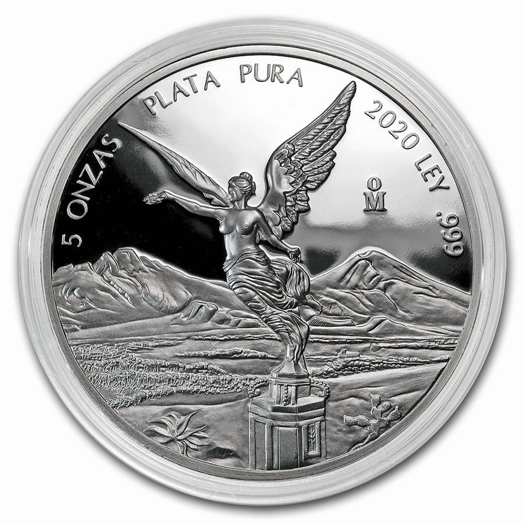 MEXICO CITY MINT 2023 Mexico Libertad - Proof Finish - 5 oz Silver Coin - In Mint Capsule